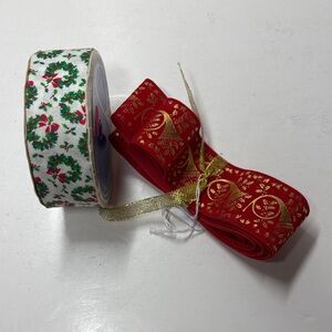 Elegant Vintage Christmas Holiday Ribbons